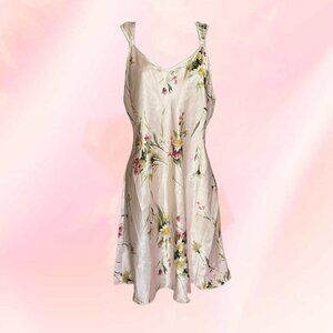Floral Pastel pink mini sleeveless dress